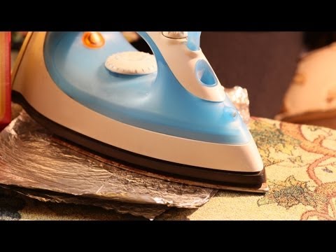How to clean iron from burnt cloth