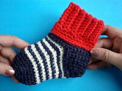 How to knit socks and crochet - tips and video examples
