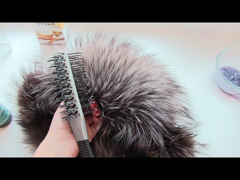 How to clean silver fox fur from yellowness and dirt