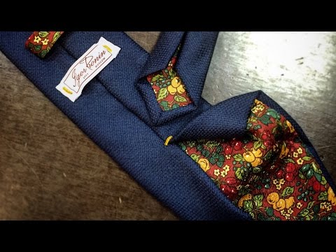How to sew a men's tie - instructions and video