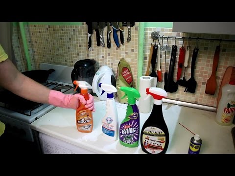 How to clean the hood in the kitchen from grease