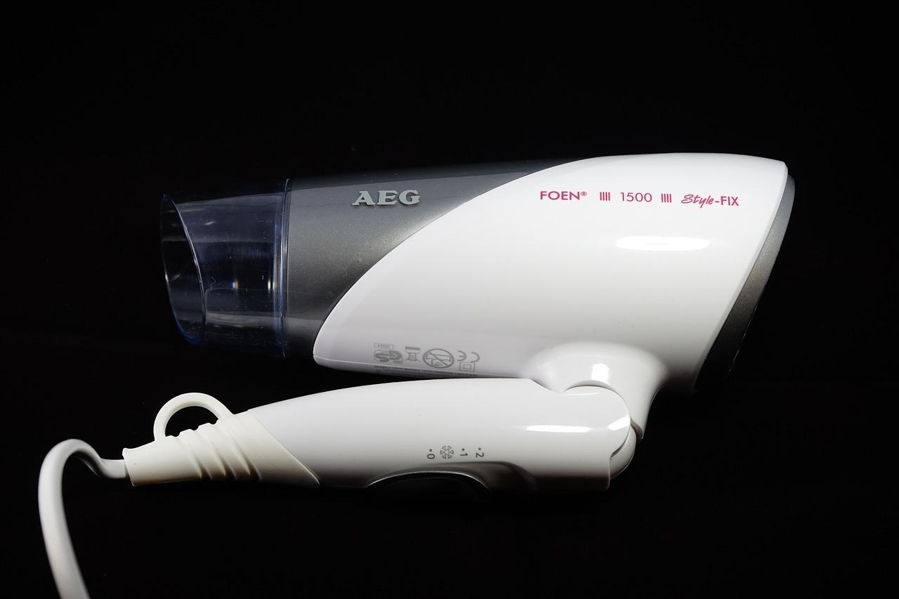 Photo of a modern compact hairdryer