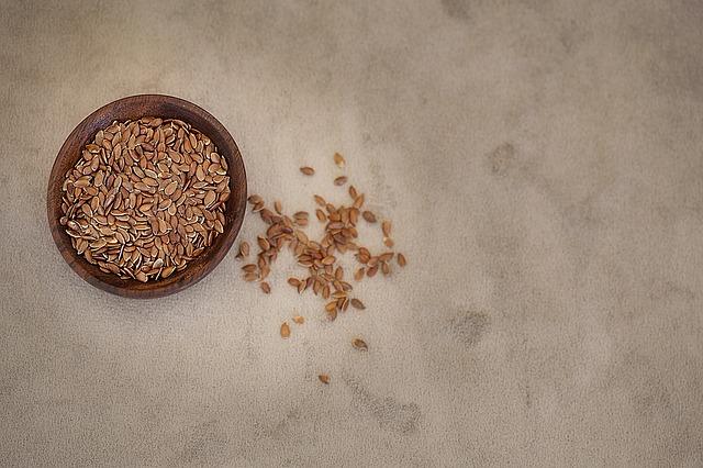 Sprinkled flax seed