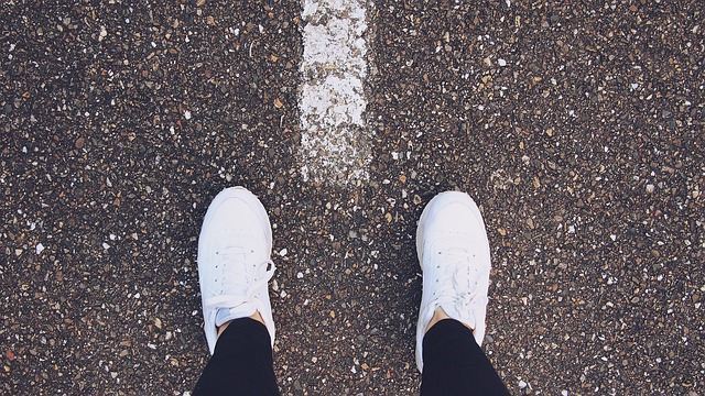 Photo of white sneakers